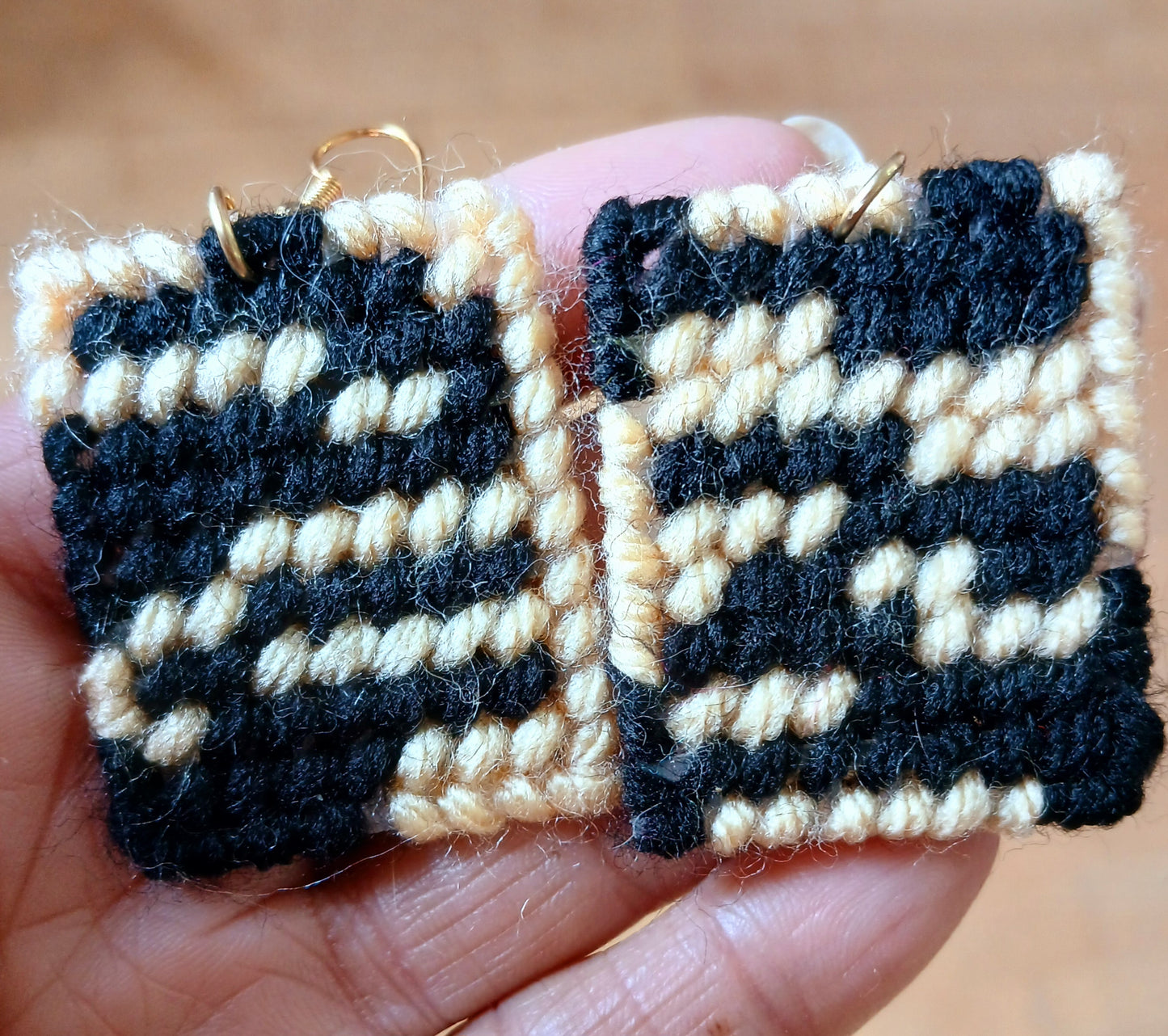 Yarn Earrings-Abstract