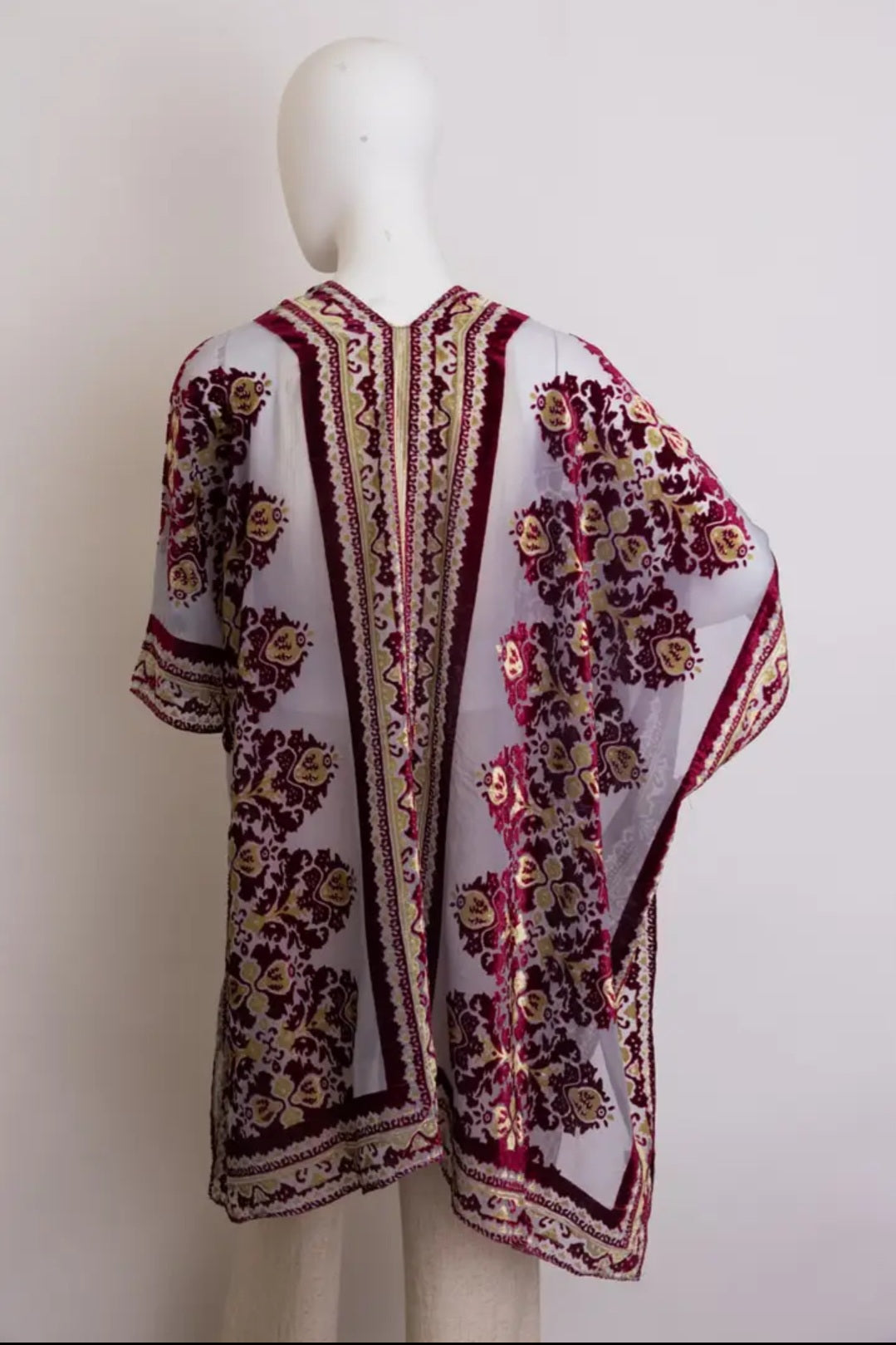Bohemian Kimono-Regal Velvet & Lace