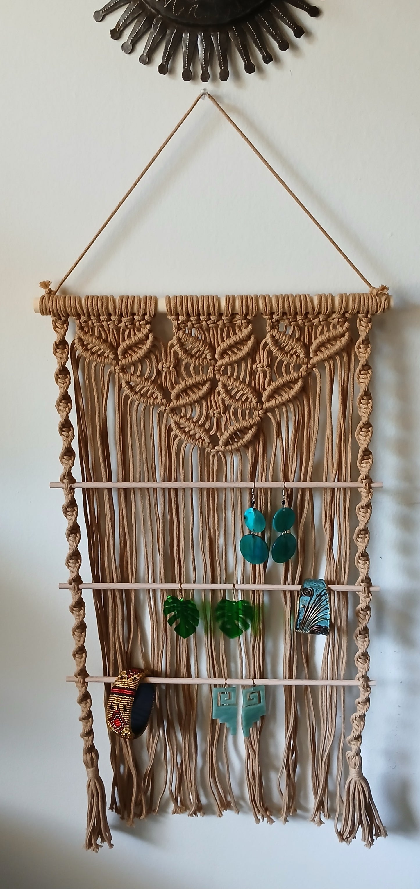 Macrame Jewelry Organizer