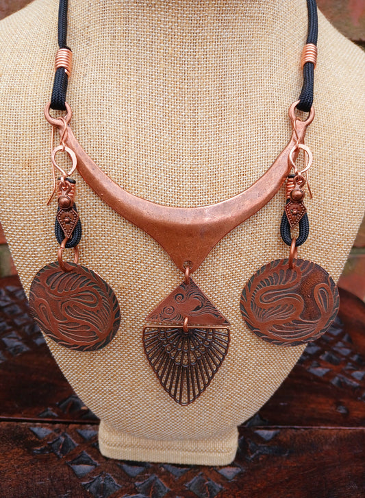 Copper Necklace & Earring Set
