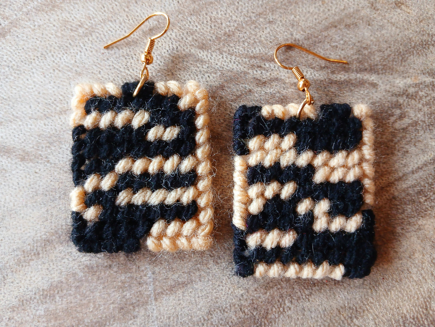 Yarn Earrings-Abstract