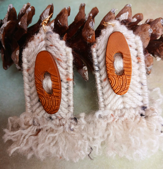 Yarn Earrings-Arrow