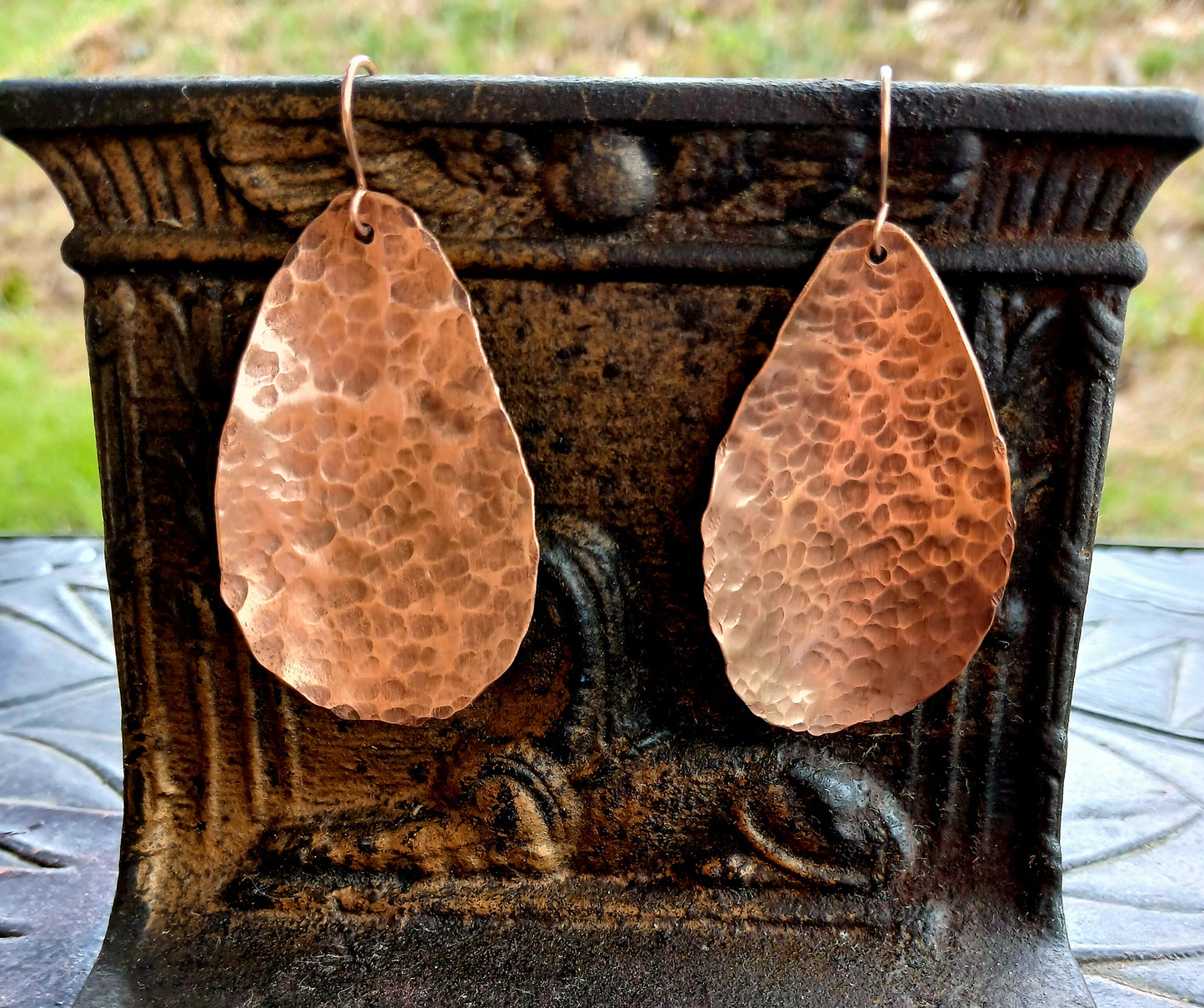 Copper Earrings (Torch scale)