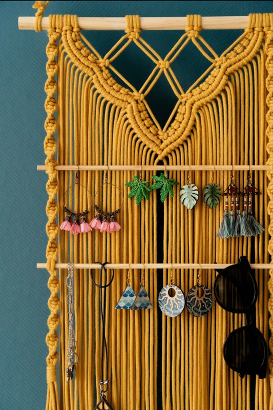 Macrame Jewelry Organizer