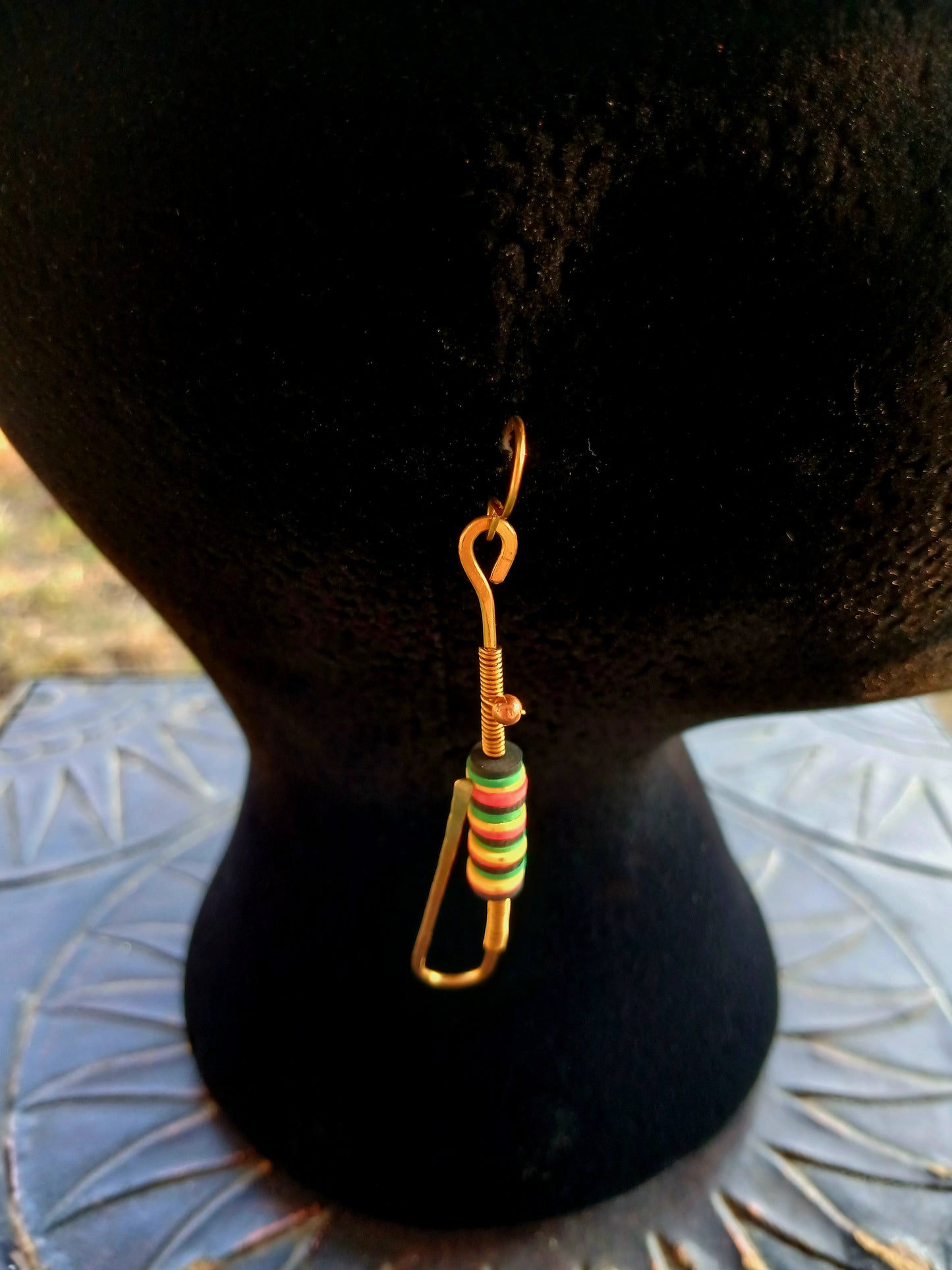 Brass Hook Earrings