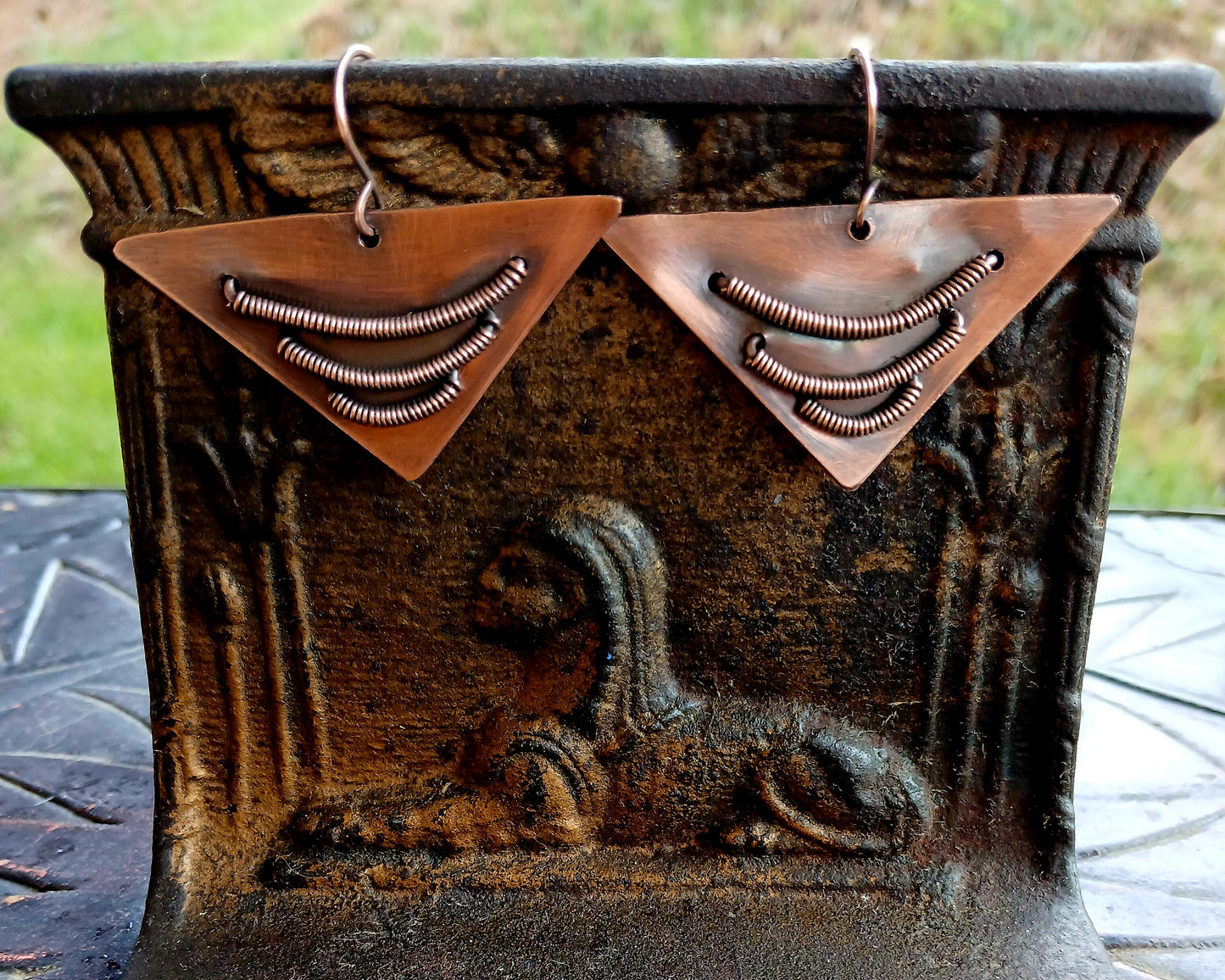 Copper Earrings (Antique Finish)