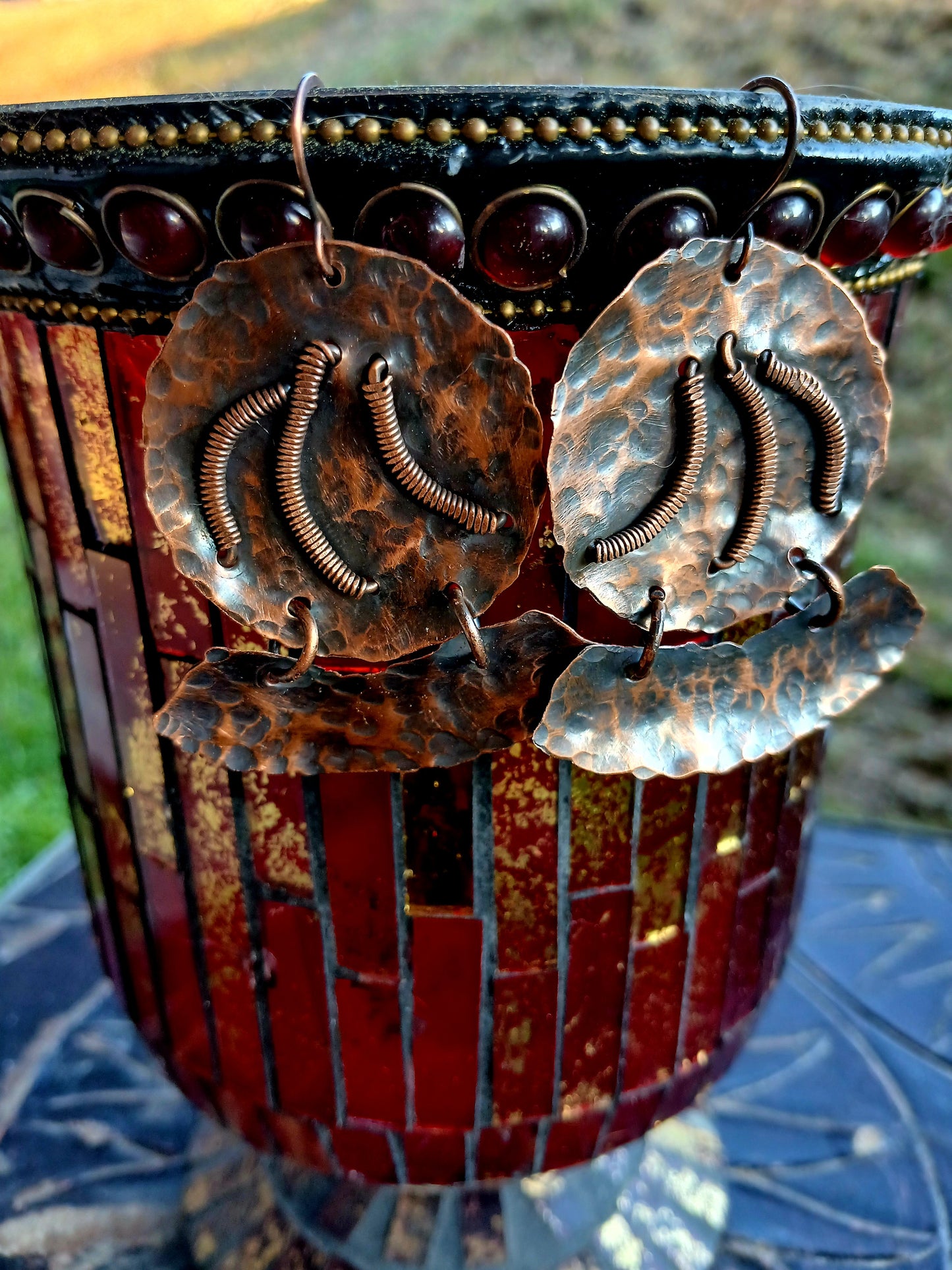 Copper Earrings (Antique Finish)