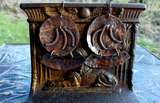 Copper Earrings (Antique Finish)