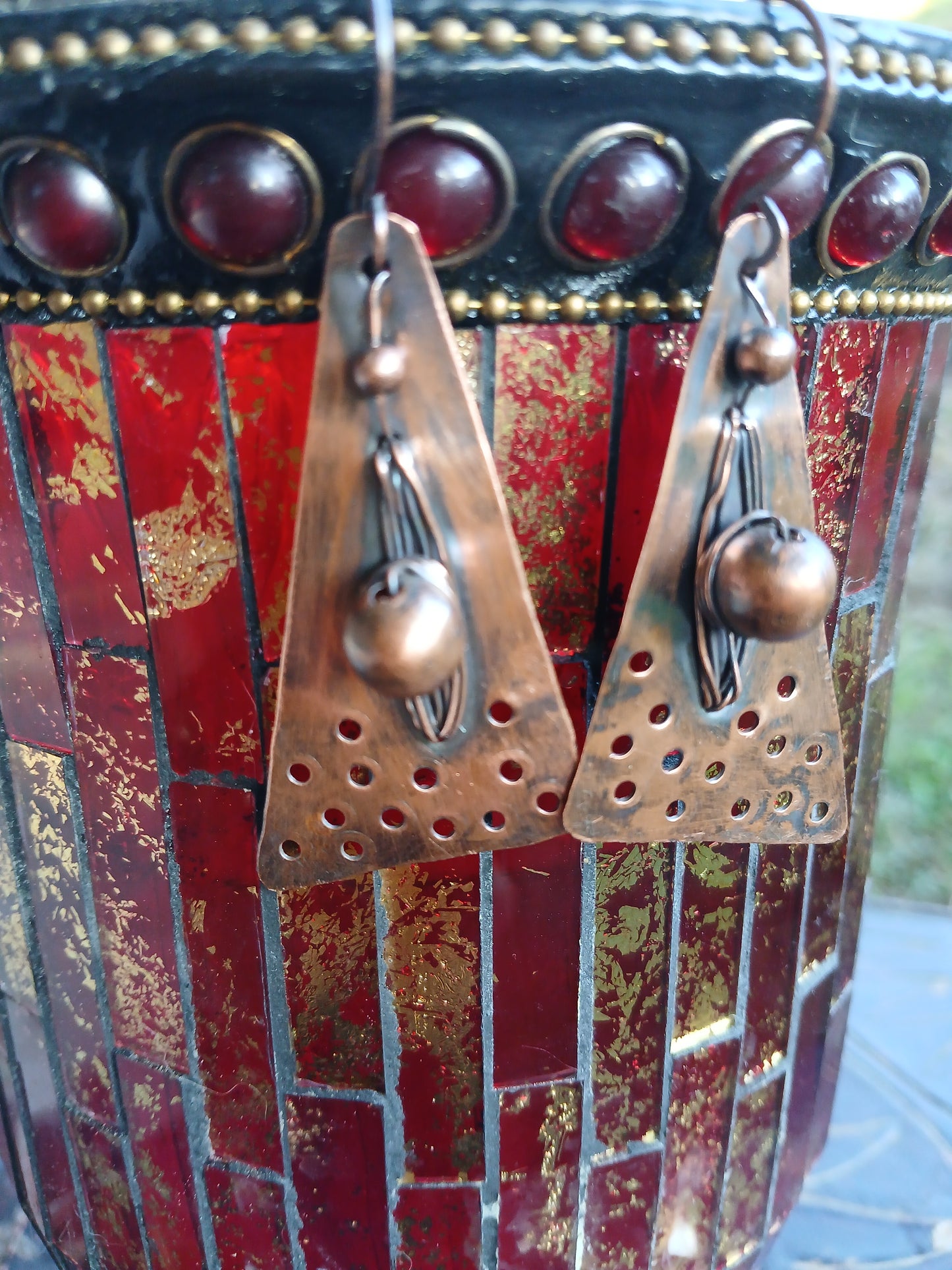 Copper Earrings (Antique Finish)