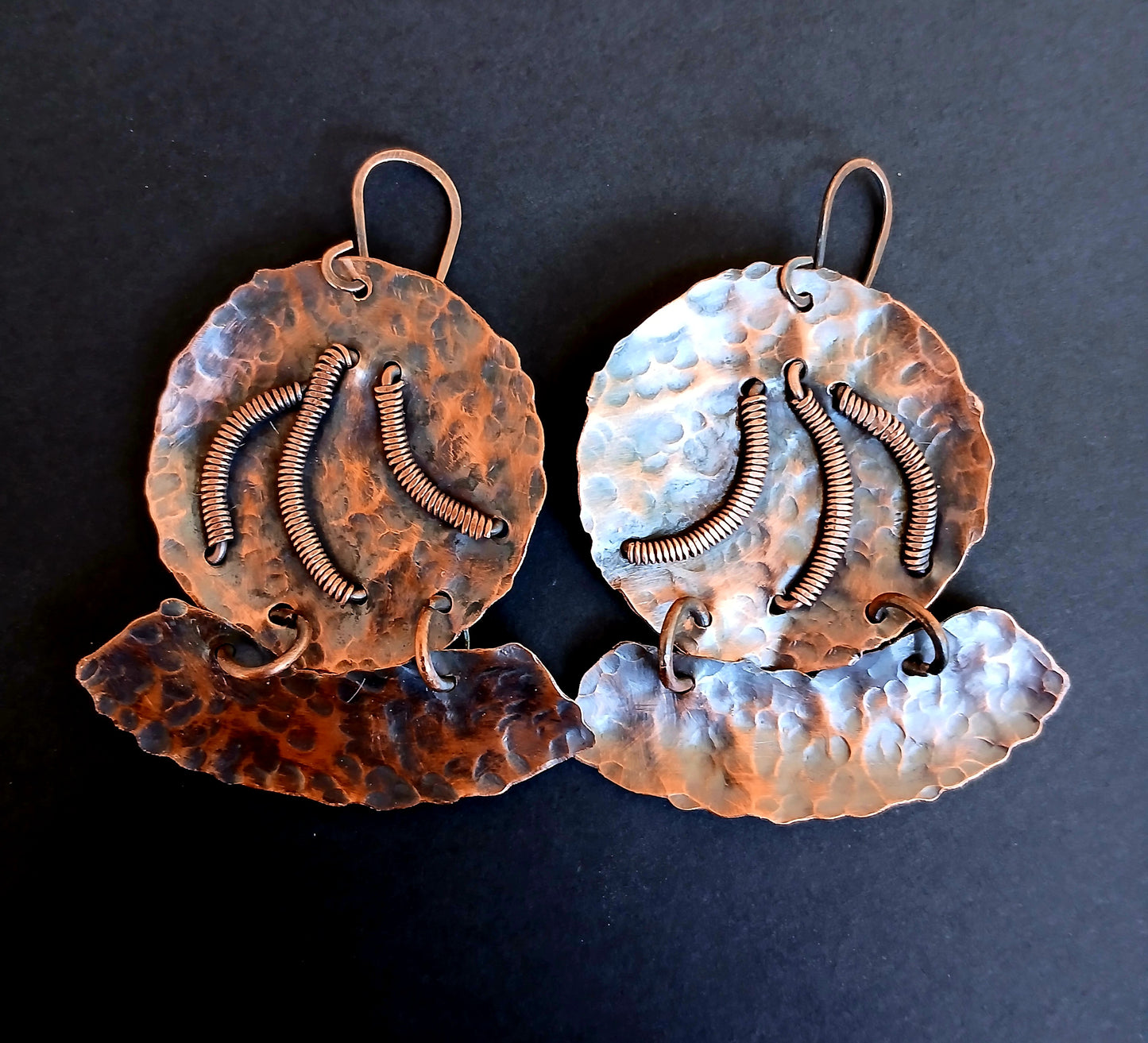 Copper Earrings (Antique Finish)