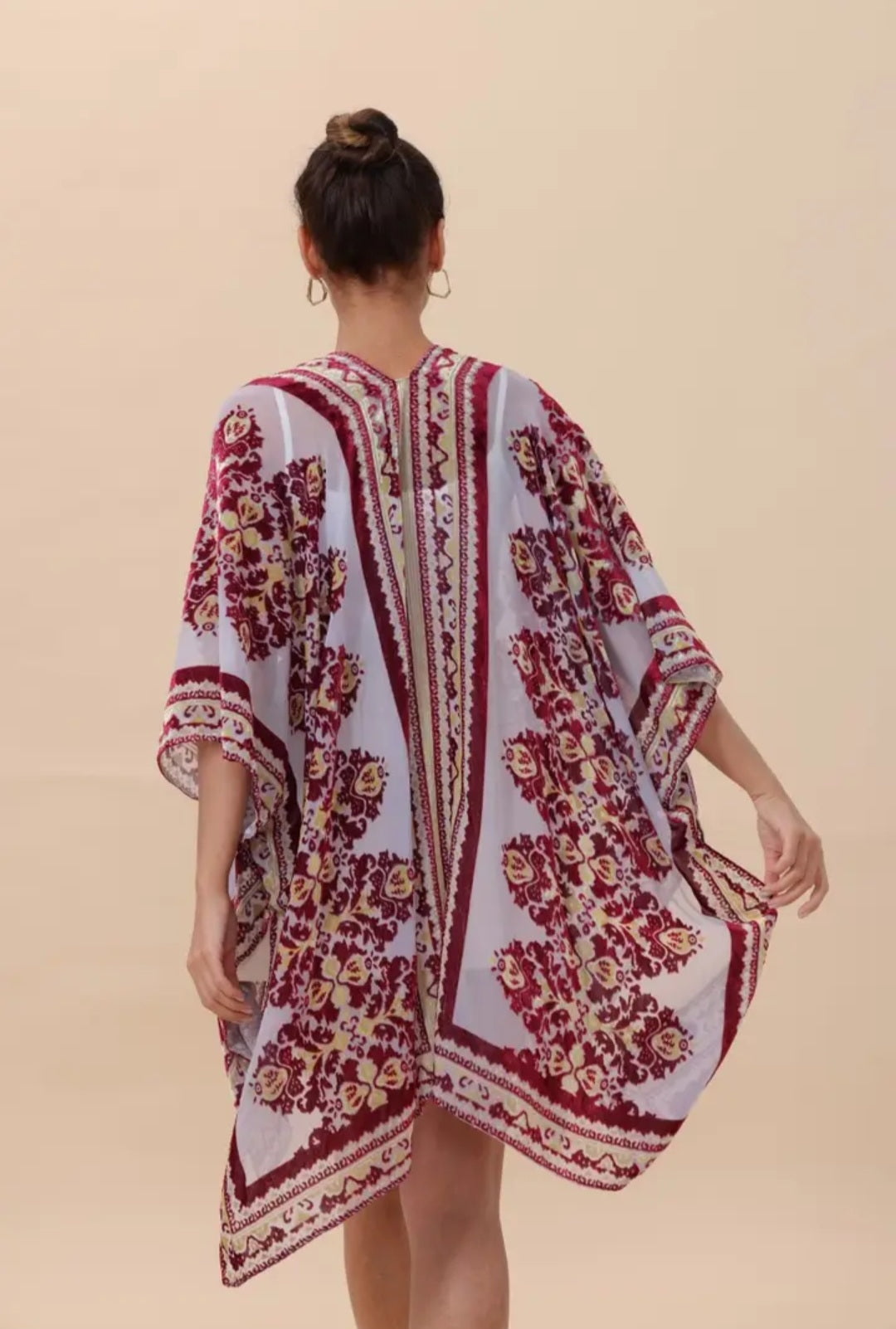 Bohemian Kimono-Regal Velvet & Lace