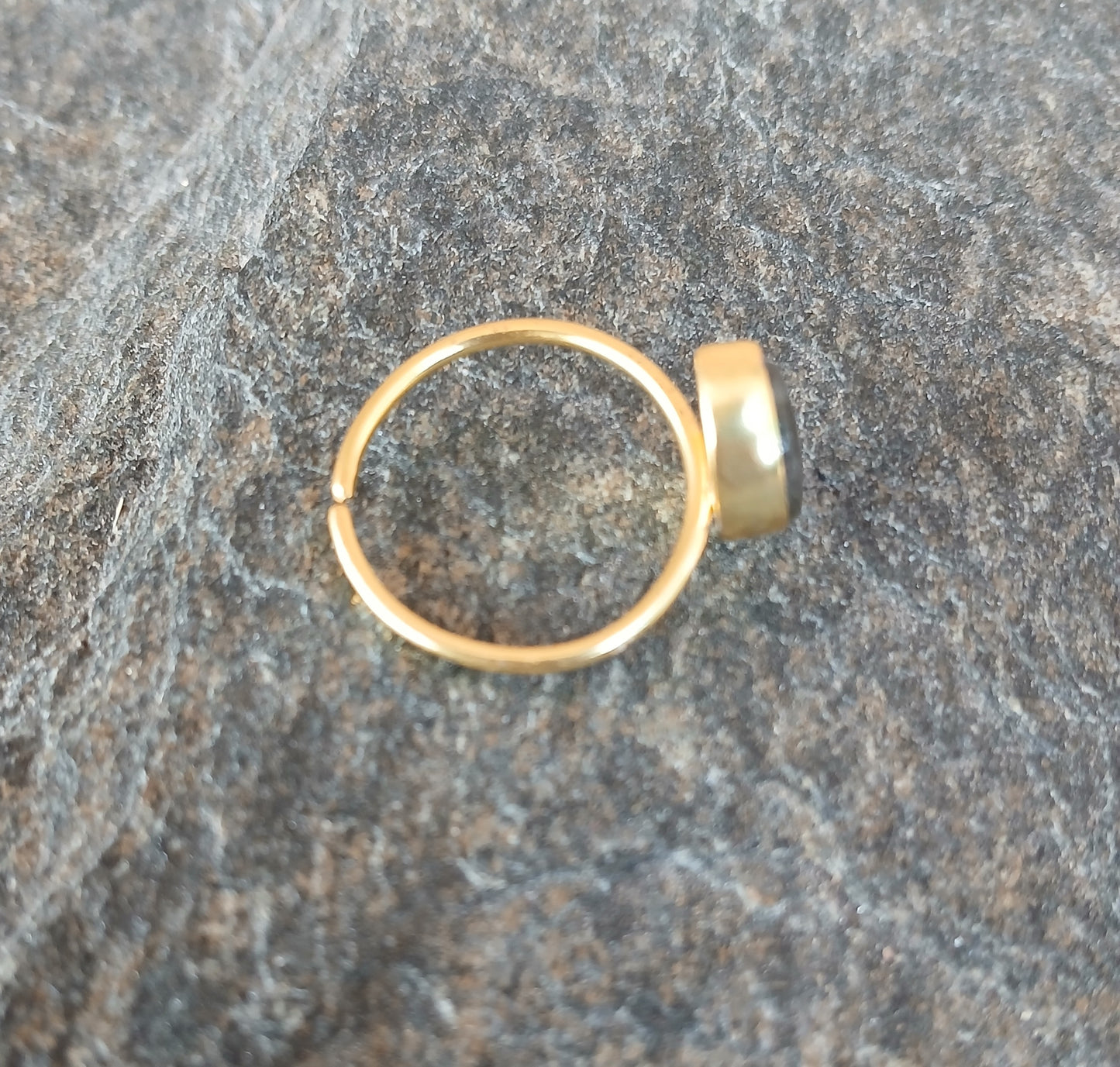 Labradorite Moon Ring