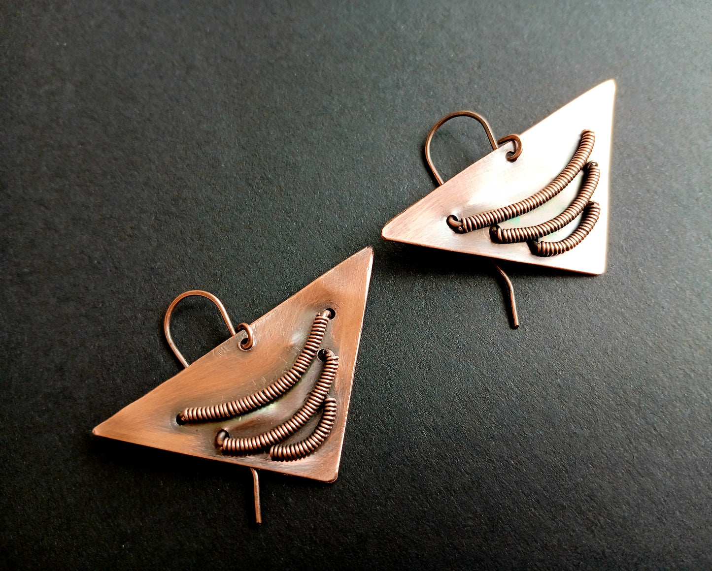 Copper Earrings (Antique Finish)