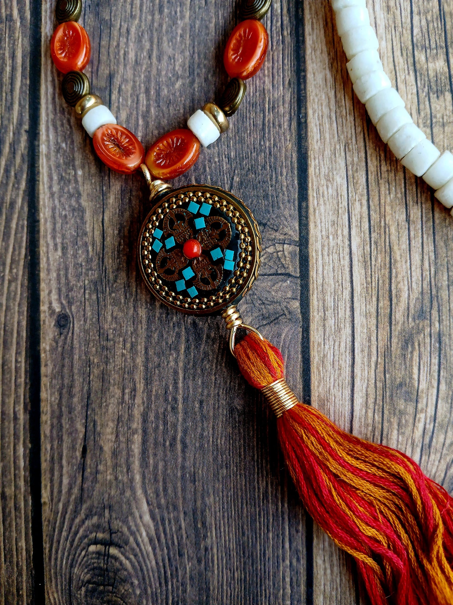 Tassle Necklace-Multicolors