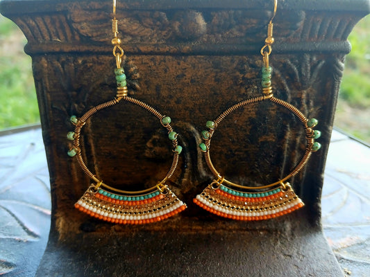 Afro Boho Earrings-A fusion