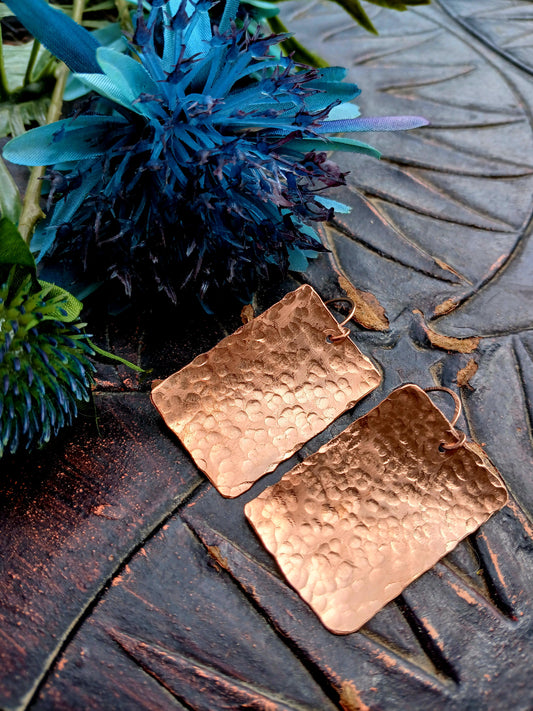 Copper Earrings (Raw, Bare)