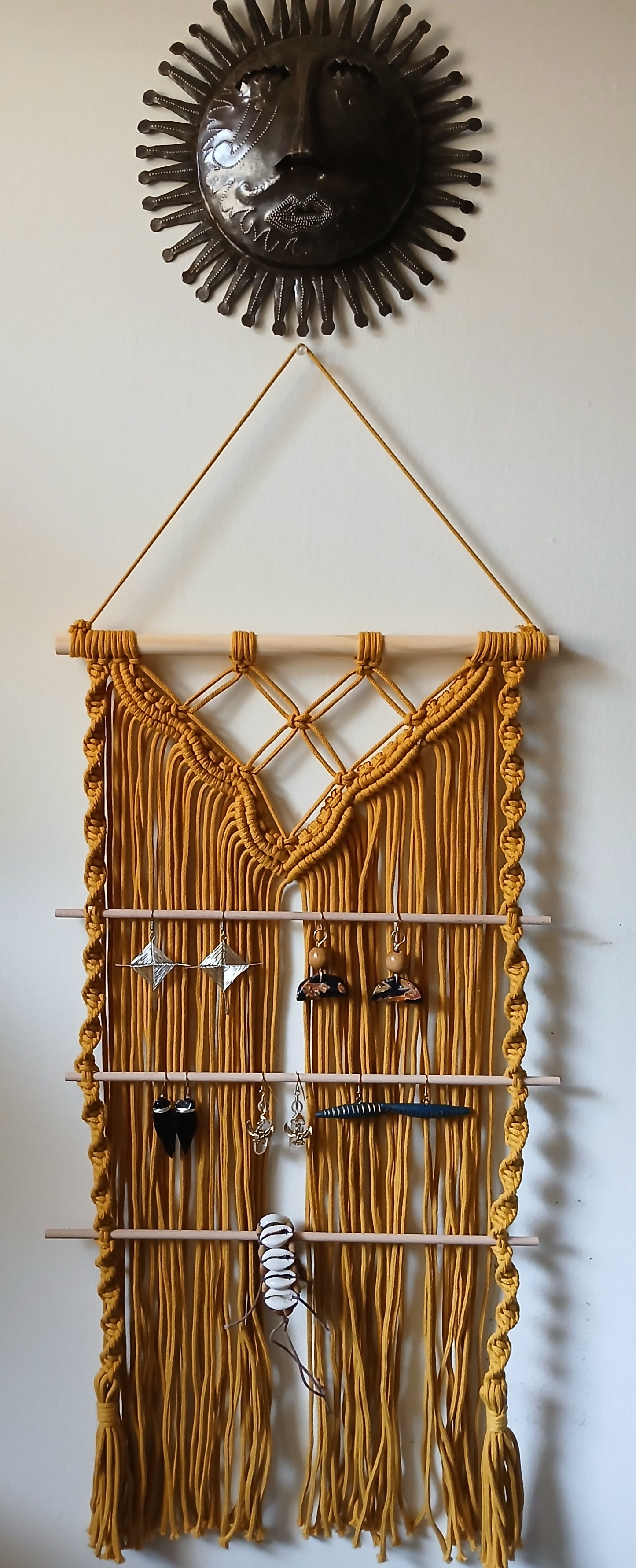Macrame Jewelry Organizer