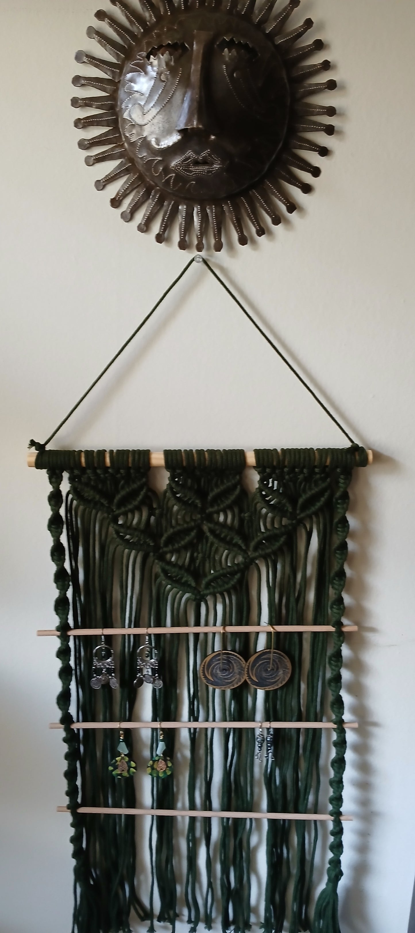 Macrame Jewelry Organizer
