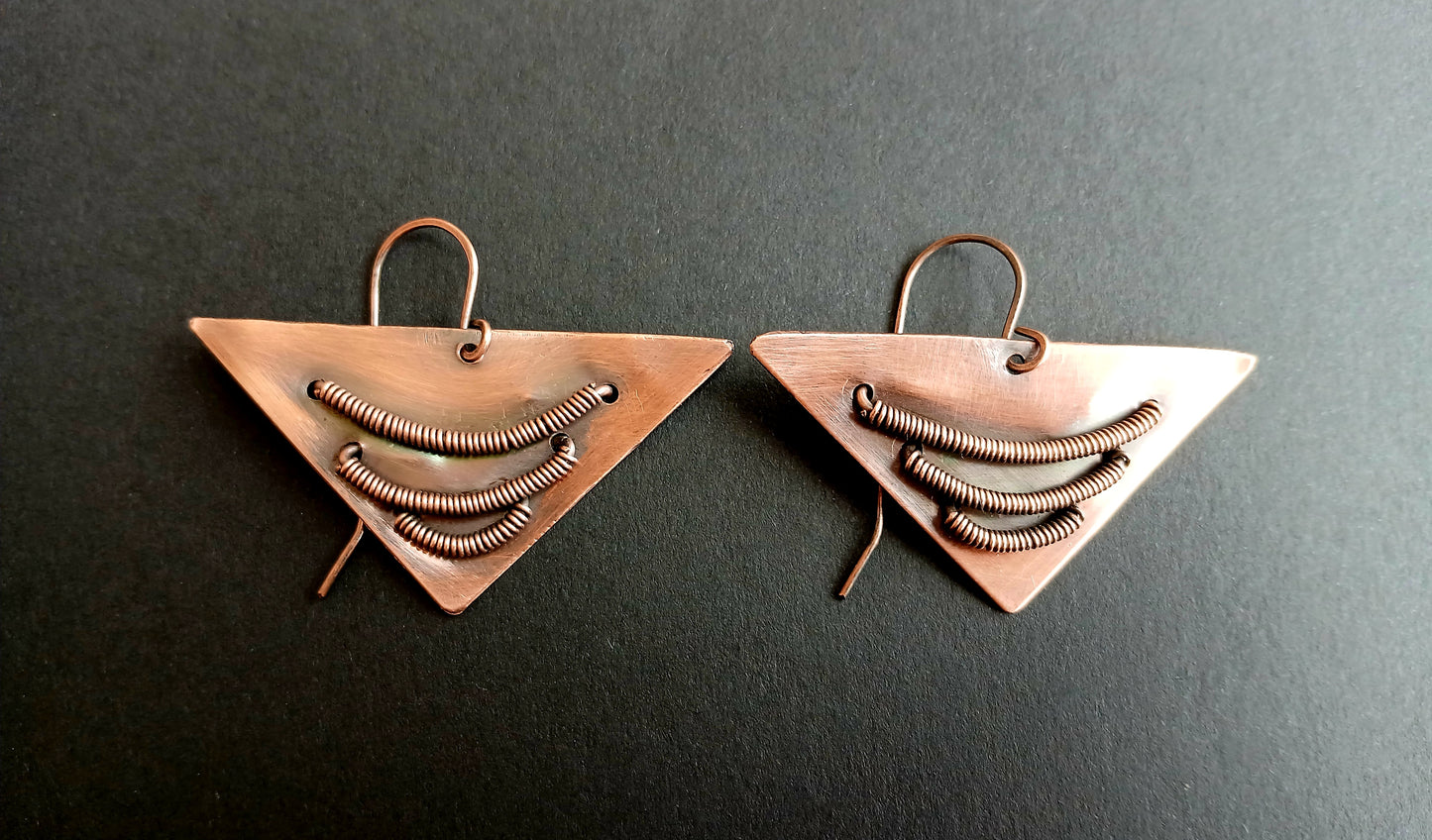 Copper Earrings (Antique Finish)
