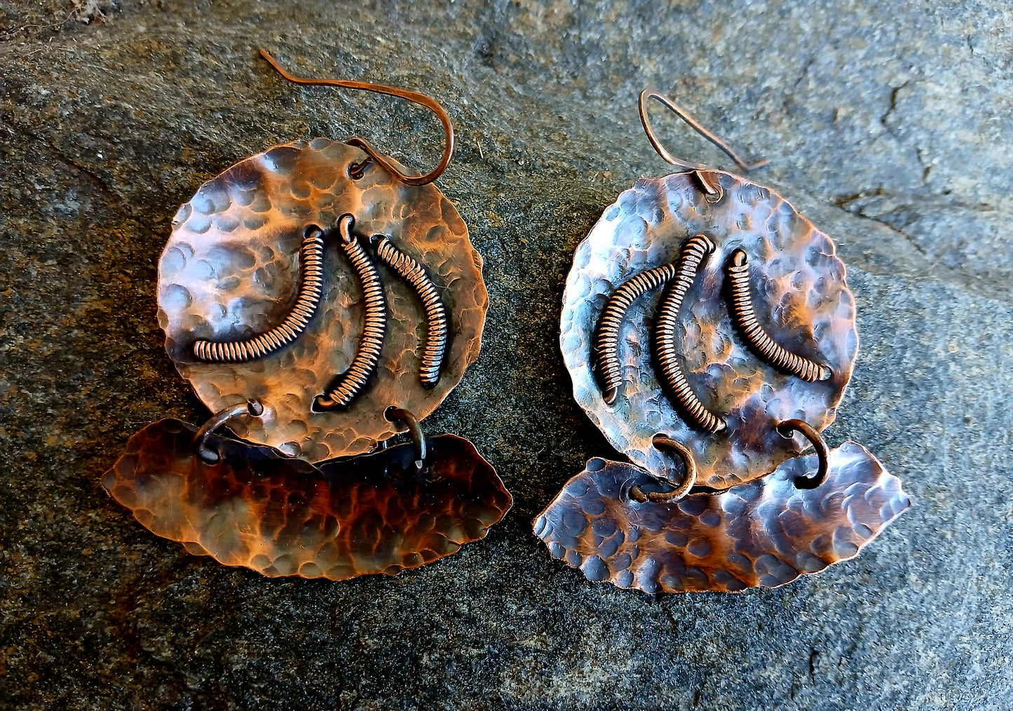 Copper Earrings (Antique Finish)
