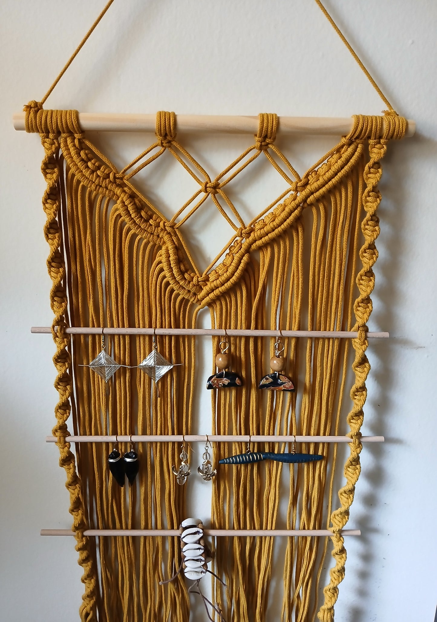 Macrame Jewelry Organizer
