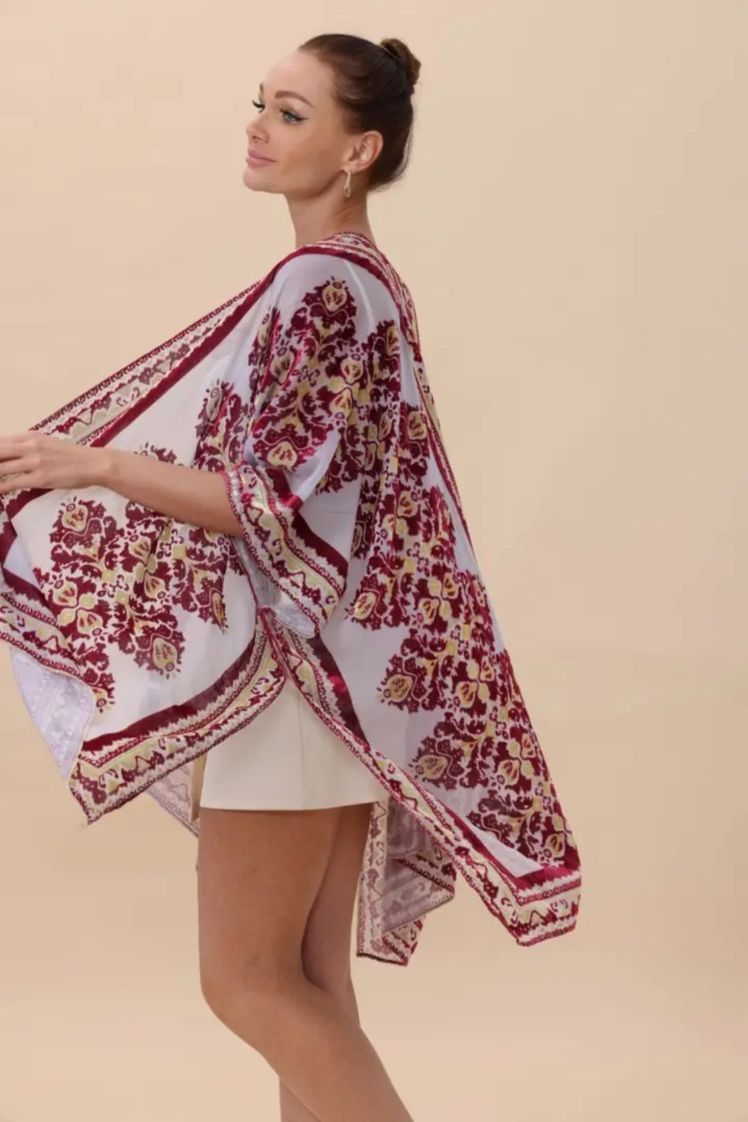 Bohemian Kimono-Regal Velvet & Lace